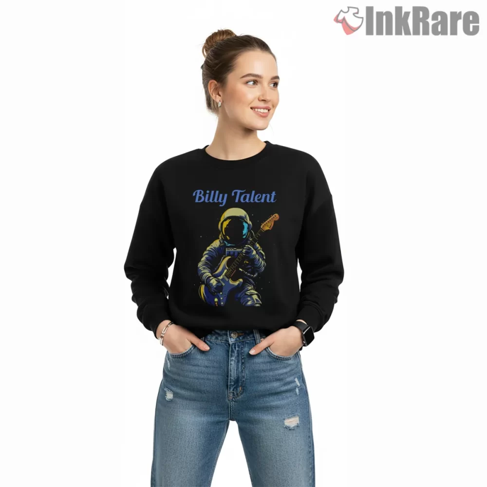 Billy Talent Astronaut Guitar Space Jam Shirt on graphic shirt for women graphic tee