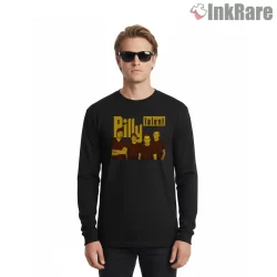 Billy Talent Band Portrait Yellow Logo Shirt on black long sleeve shirt for men graphic tee