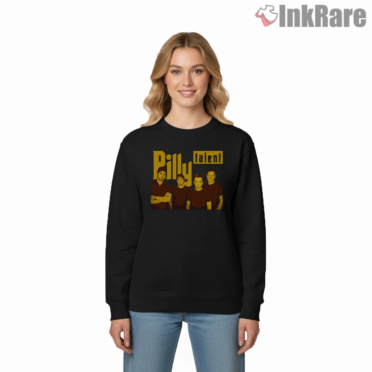 Billy Talent Band Portrait Yellow Logo Shirt Billy Talent Band Portrait Yellow Logo Shirt on graphic shirt for women graphic tee