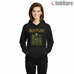Billy Talent Distressed Birds And Bar Panels Shirt on black hoodie for women graphic tee