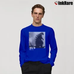 Men’s Bioworld Godzilla 1954 Black And White Classic Movie Long-Sleeve Shirt in royal blue | Sleek, Lightweight, Year-Round Wear