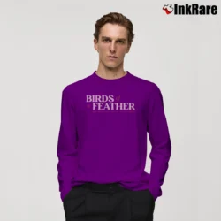Men’s Birds Of A Feather Long-Sleeve Shirt in purple | Sleek, Lightweight, Year-Round Wear