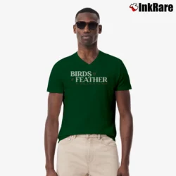 Men’s Birds Of A Feather V-Neck Tee in forest green | Sharp, Breathable, Everyday Staple