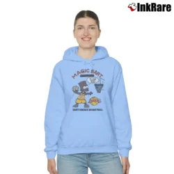 Women’s Black Bart Bootleg 90s Simpsons Magic Bart Cozy Hoodie in light blue | Warm, Structured, Stylish