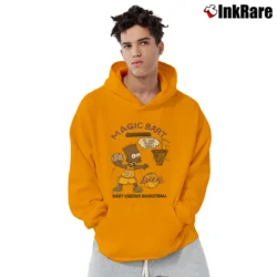 Men’s Black Bart Bootleg 90s Simpsons Magic Bart Pullover Hoodie in orange | Cozy, Durable, Modern Fit