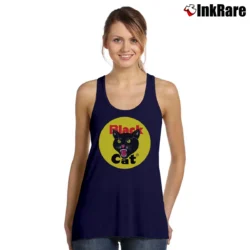 Women’s Black Cat Fireworks Firecracker Tank Top in navy | Lightweight, Movement-Friendly