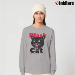 Women’s Black Cat Fireworks Long-Sleeve Top in sport grey | Sleek, Versatile, All-Season