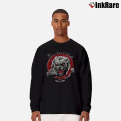 Men’s Black Cat Lounge Austin Texas Biker Bar 1986 Long-Sleeve Shirt in black | Sleek, Lightweight, Year-Round Wear