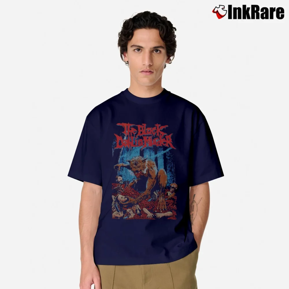 Men’s Black Dahlia Murder The Fog Classic T-Shirt in navy | Soft, Breathable Everyday Wear