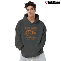 Men’s Black Death Tour El01 Graphic Pullover Hoodie in charcoal | Cozy, Durable, Modern Fit