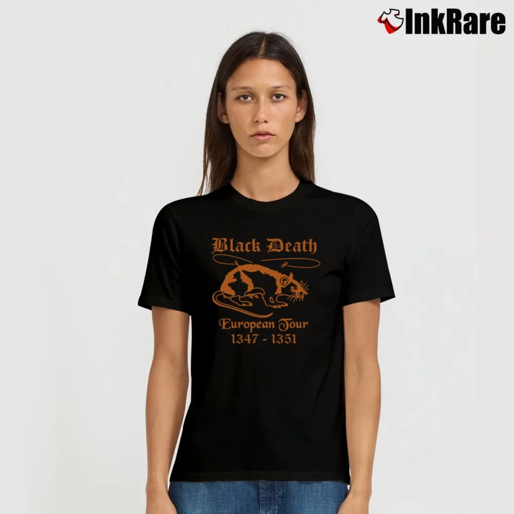 Women’s Black Death Tour El01 Graphic Signature T-Shirt in black | Soft, Flattering Fit