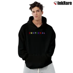 Men’s Black Emotional Statement Pullover Hoodie in black | Cozy, Durable, Modern Fit
