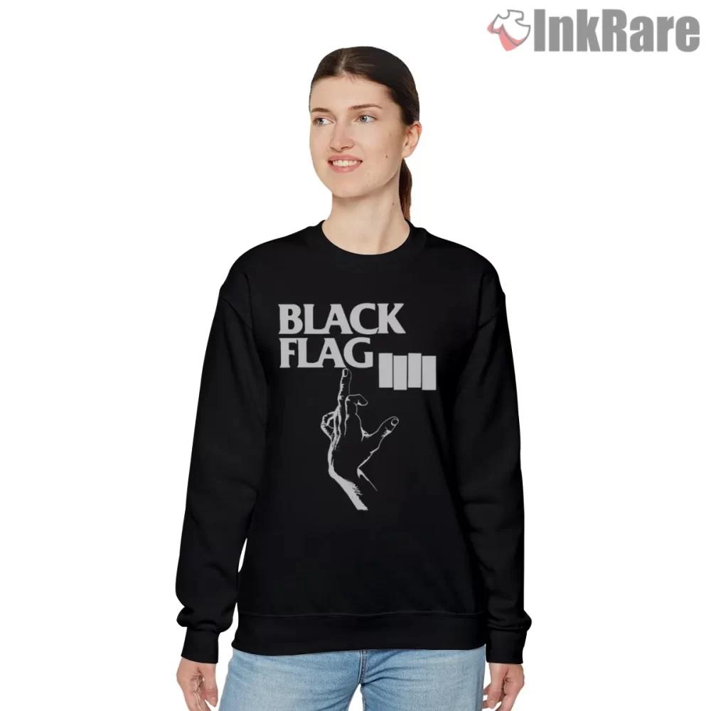 Black Flag Bars Ghost Hand Shirt on graphic shirt for women graphic tee