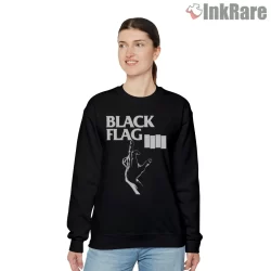 Black Flag Bars Ghost Hand Shirt on graphic shirt for women graphic tee