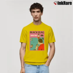 Men’s Black Flag Family Man Punk Classic T-Shirt in yellow | Soft, Breathable Everyday Wear