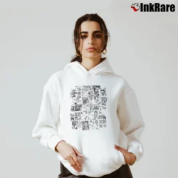 Women’s Black Flag Flyers Punk Rock Band Cozy Hoodie in white | Warm, Structured, Stylish