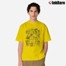 Men’s Black Flag Flyers Punk Rock Band Classic T-Shirt in yellow | Soft, Breathable Everyday Wear