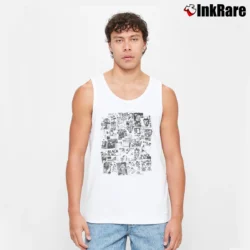 Men’s Black Flag Flyers Punk Rock Band Tank Top in white | Breathable, Active-Friendly Design