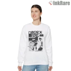 Black Flag Subhumans Red Cross Angry Samoans Shirt on graphic shirt for women graphic tee