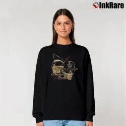 Women’s Black Flys Moonshine Bandits Logo Relaxed Sweatshirt in black | Soft, Laid-Back Vibe