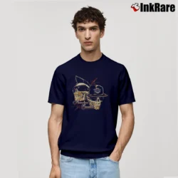 Men’s Black Flys Moonshine Bandits Logo Classic T-Shirt in navy | Soft, Breathable Everyday Wear
