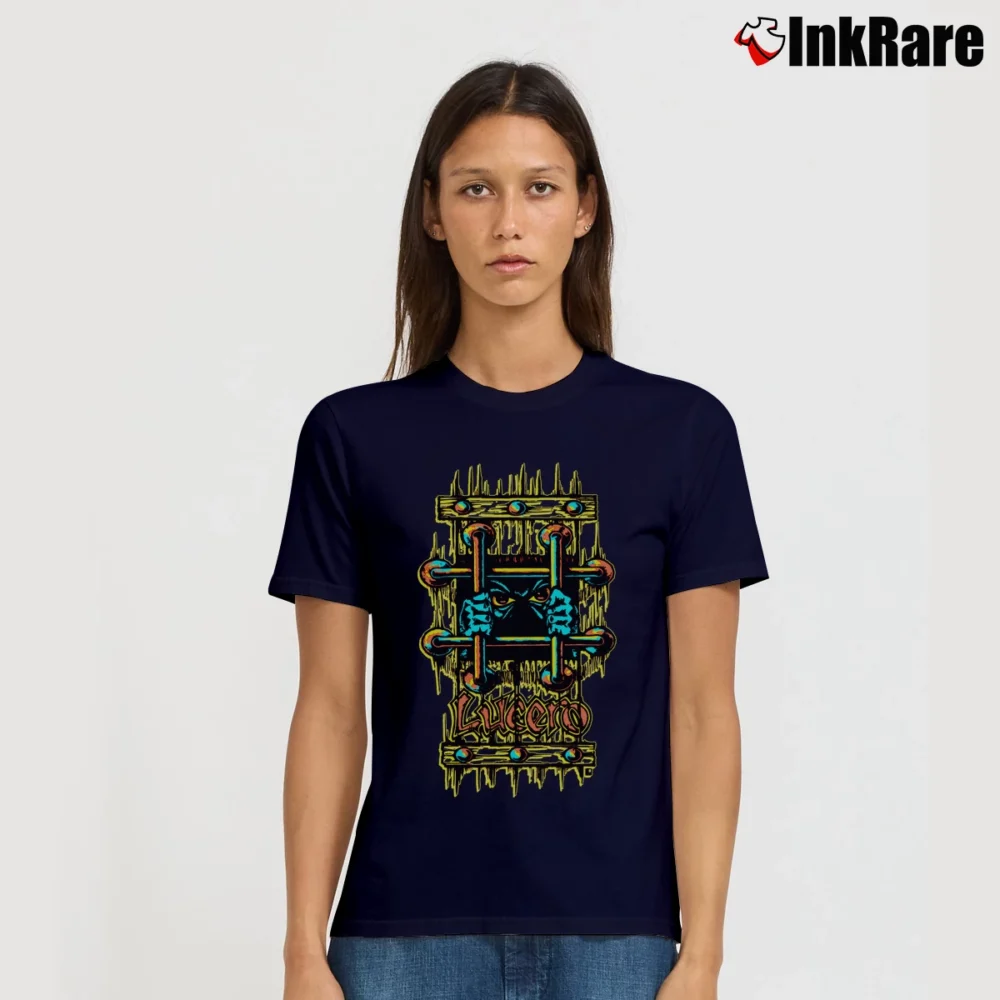Women’s Black Label Og Bars Skateboard 1980s Signature T-Shirt in navy | Soft, Flattering Fit