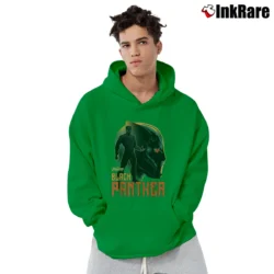 Men’s Black Panther Infinity War Profile Marvel Pullover Hoodie in irish green | Cozy, Durable, Modern Fit