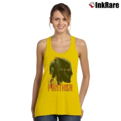 Women’s Black Panther Infinity War Profile Marvel Tank Top in yellow | Lightweight, Movement-Friendly