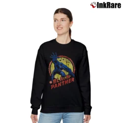 Women’s Black Panther Marvel Comic Relaxed Sweatshirt in black | Soft, Laid-Back Vibe