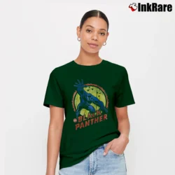 Women’s Black Panther Marvel Comic Signature T-Shirt in forest green | Soft, Flattering Fit