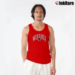 Men’s Black Panther Wakanda Marvel Tank Top in red | Breathable, Active-Friendly Design