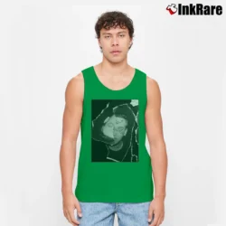 Men’s Blackbear Help Merch Store Graphic Tank Top in irish green | Breathable, Active-Friendly Design