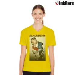 Women’s Blackbear Pullover Music Artist V-Neck Tee in yellow | Chic Neckline, Soft Texture