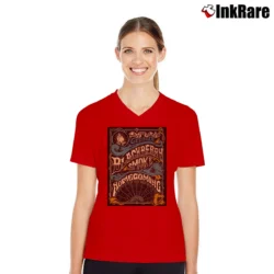 Women’s Blackberry Smoke Homecoming Live In Atlanta V-Neck Tee in red | Chic Neckline, Soft Texture