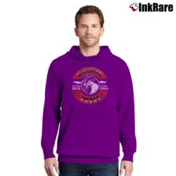 Men’s Blackberry Smoke Rooster Pullover Hoodie in purple | Cozy, Durable, Modern Fit