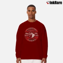 Men’s Blackberry Smoke Rooster Long-Sleeve Shirt in maroon | Sleek, Lightweight, Year-Round Wear