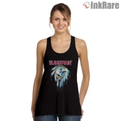 Women tank top black with eagle head in ring graphic
