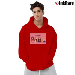Men’s Blackpink Group Members Pullover Hoodie in red | Cozy, Durable, Modern Fit