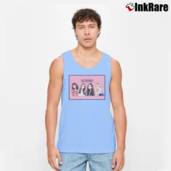 Men’s Blackpink Group Members Tank Top in light blue | Breathable, Active-Friendly Design