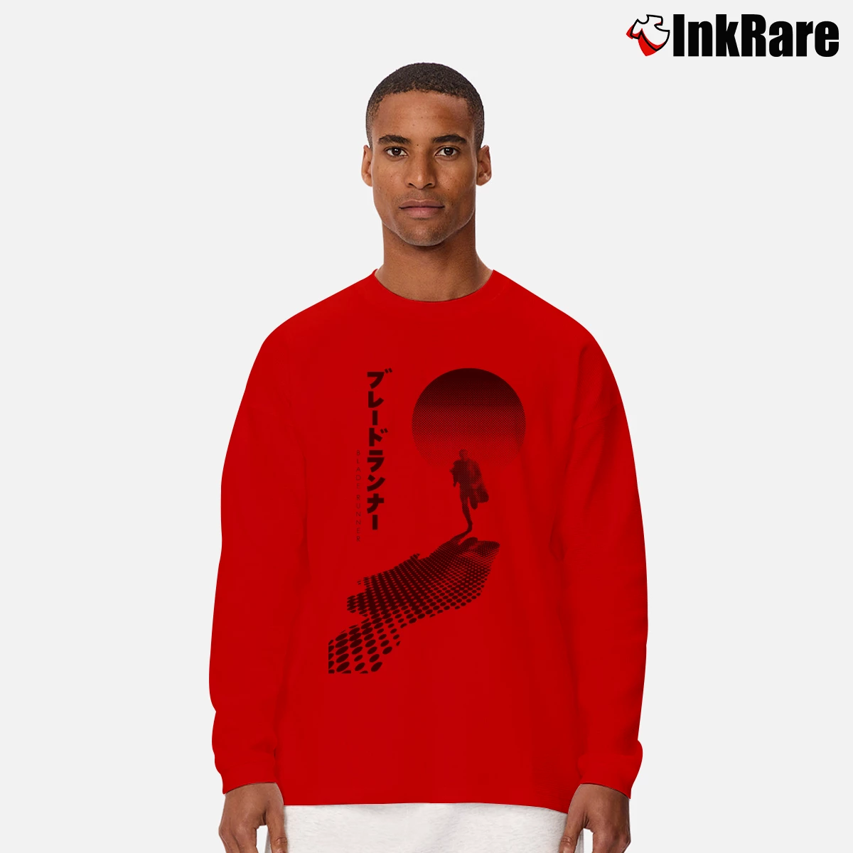 Blade Runner Japanese Men’s Long-Sleeve Tee in red – Versatile Layering Men’s Blade Runner Japanese Long-Sleeve Shirt in red | Sleek, Lightweight, Year-Round Wear