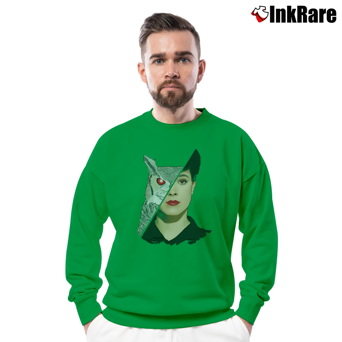 Blade Runner Rachael Men’s Crewneck Sweatshirt in irish green – Soft & Durable Men’s Blade Runner Rachael Crewneck Sweatshirt in irish green | Cozy Fabric, Clean Style