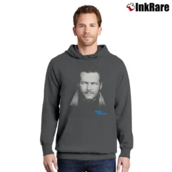 Men’s Blake Shelton Portrait Pullover Hoodie in charcoal | Cozy, Durable, Modern Fit