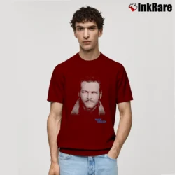 Men’s Blake Shelton Portrait Classic T-Shirt in maroon | Soft, Breathable Everyday Wear