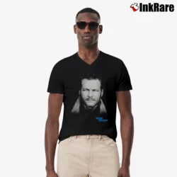 Men’s Blake Shelton Portrait V-Neck Tee in black | Sharp, Breathable, Everyday Staple