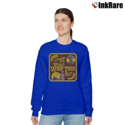 Women’s Blazing Saddles Sheriff Bart Whip This Out Relaxed Sweatshirt in royal blue | Soft, Laid-Back Vibe