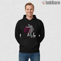 Blink 182 All These Demons Keep Me Up Lyric Shirt on black hoodie for men graphic tee