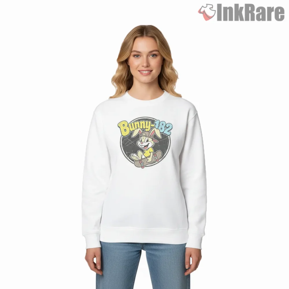 Blink 182 Bunny Skate Vintage Circle Punk Shirt on graphic shirt for women graphic tee