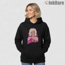 Blondie Call Me Punk Pop Art Portrait Shirt on black hoodie for women graphic tee