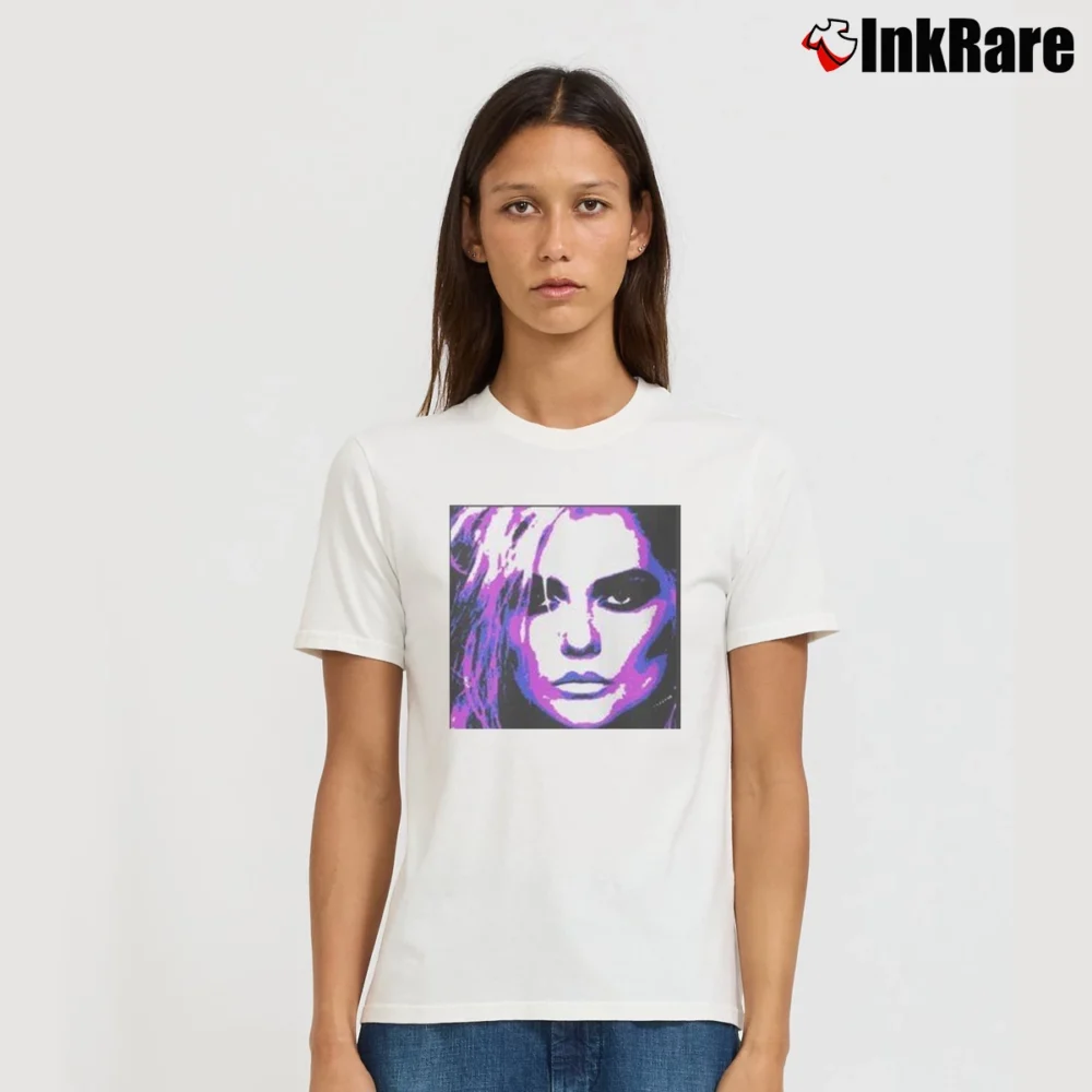 Women’s Blondie Classic Rock Music Graphic Signature T-Shirt in white | Soft, Flattering Fit