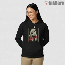Blondie Debbie Harry Classic Black White Glam Portrait Shirt on black hoodie for women graphic tee